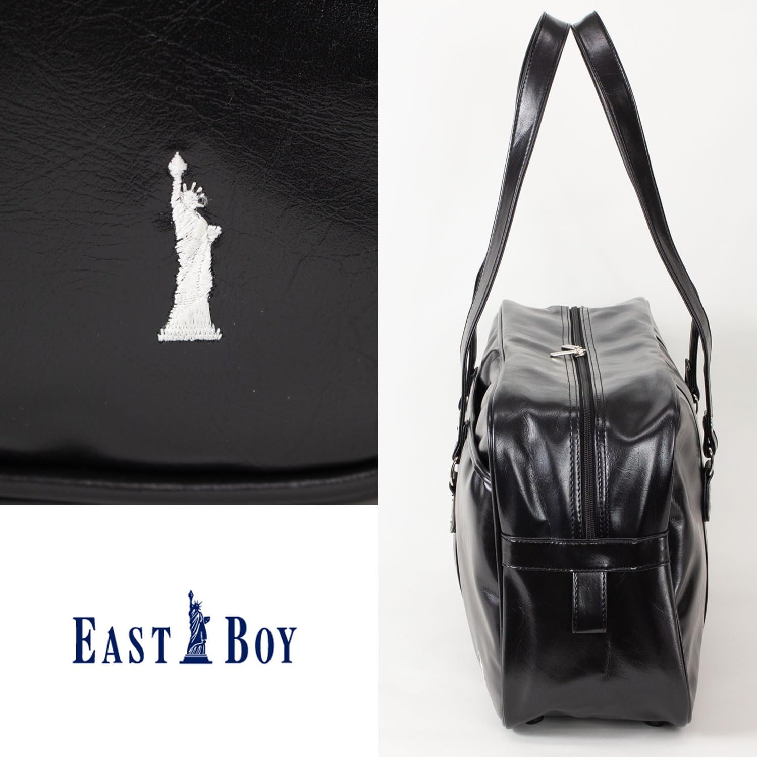 Amazon.co.jp: [イーストボーイ] スクールバッグ 合皮 ロゴ 刺繍 通学